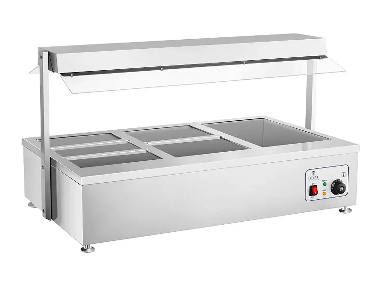 Billede 2 - Bain Marie – inkl. 6 GN-beholdere og kødbakke