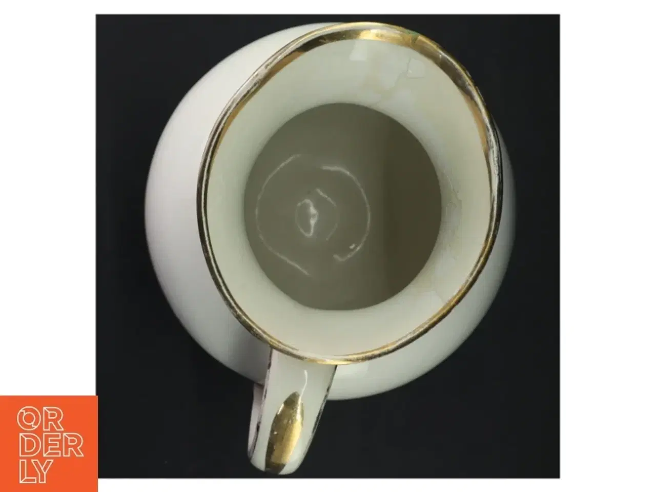 Billede 4 - Porcelænskande med striber fra København Fajancepabrik (str. 30 x 16 cm)