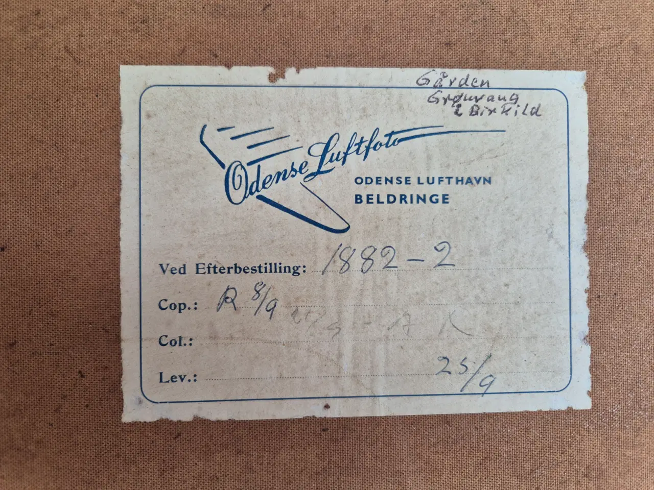 Billede 2 - Maleri Gammelt Odense Lufthavn Beldringe 85 X 64, 