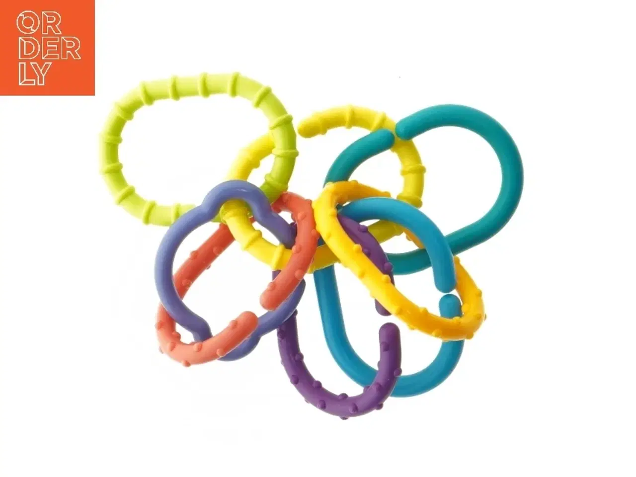 Billede 1 - Farverige bideringe til baby (str. 10 cm)