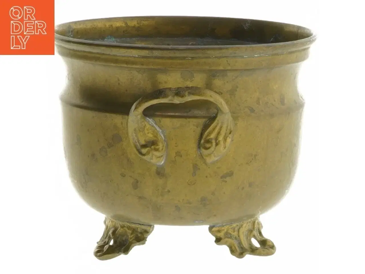 Billede 6 - Messing urtepotteskjuler (str. Ø 13,5x11 cm)