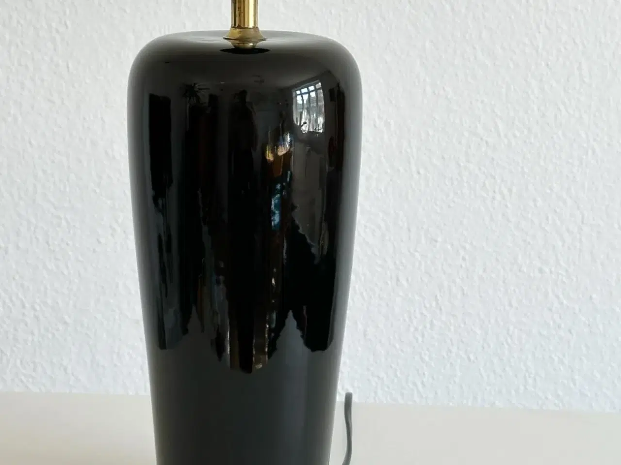 Billede 5 - Bordlampe, sort glasur, blank