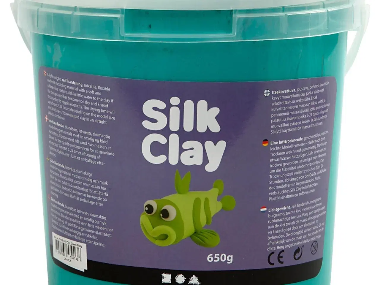 Billede 1 - Silk Clay® Grøn 650g - Selvhærdende Modelleringsmasse