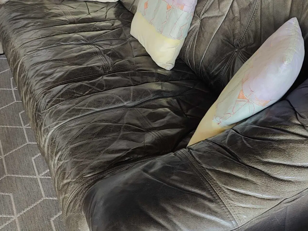 Billede 7 - 2 lædersofa og en lænestol