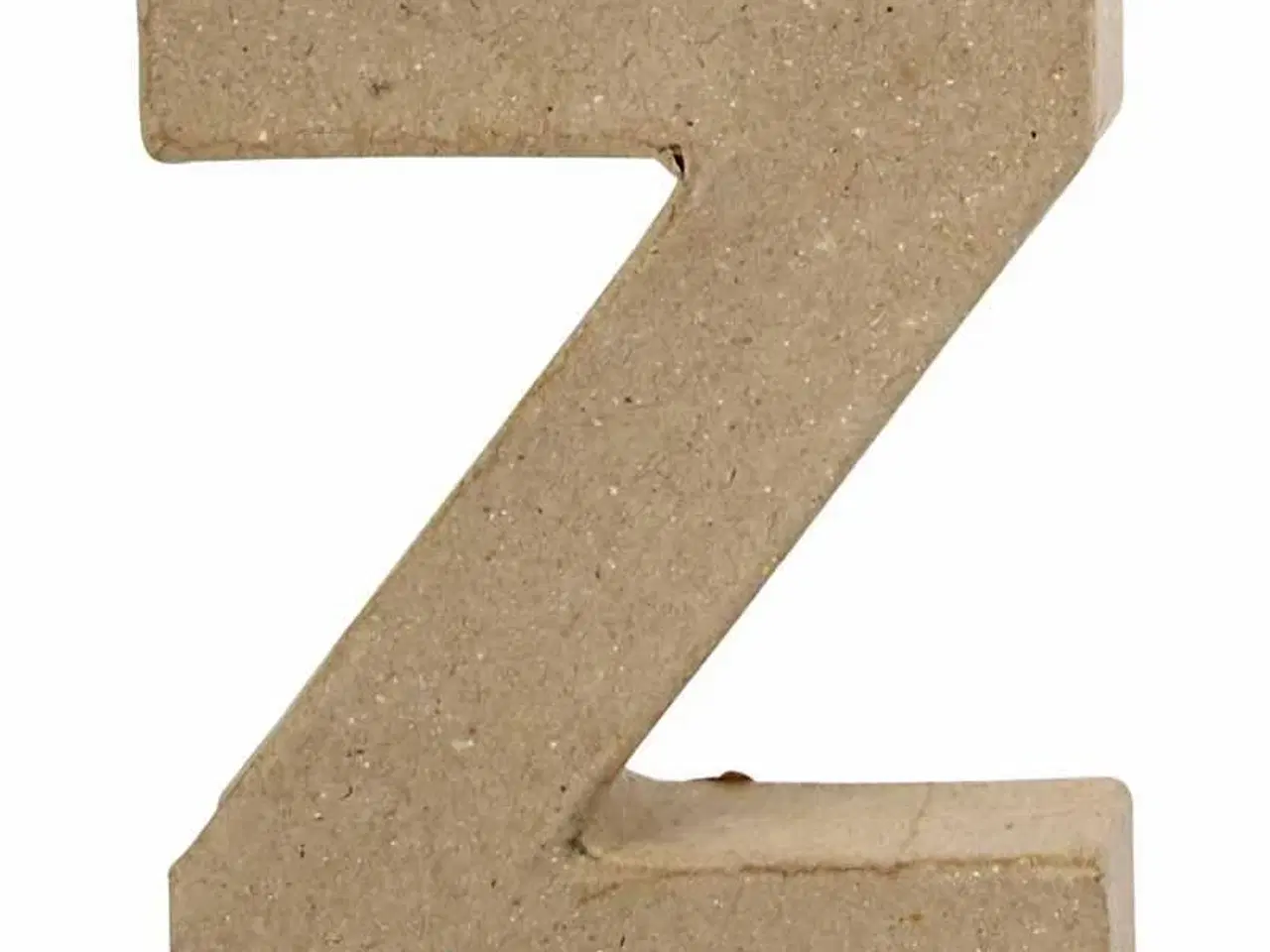 Billede 1 - Håndlavet Bogstav Z i Papmaché - 10 cm