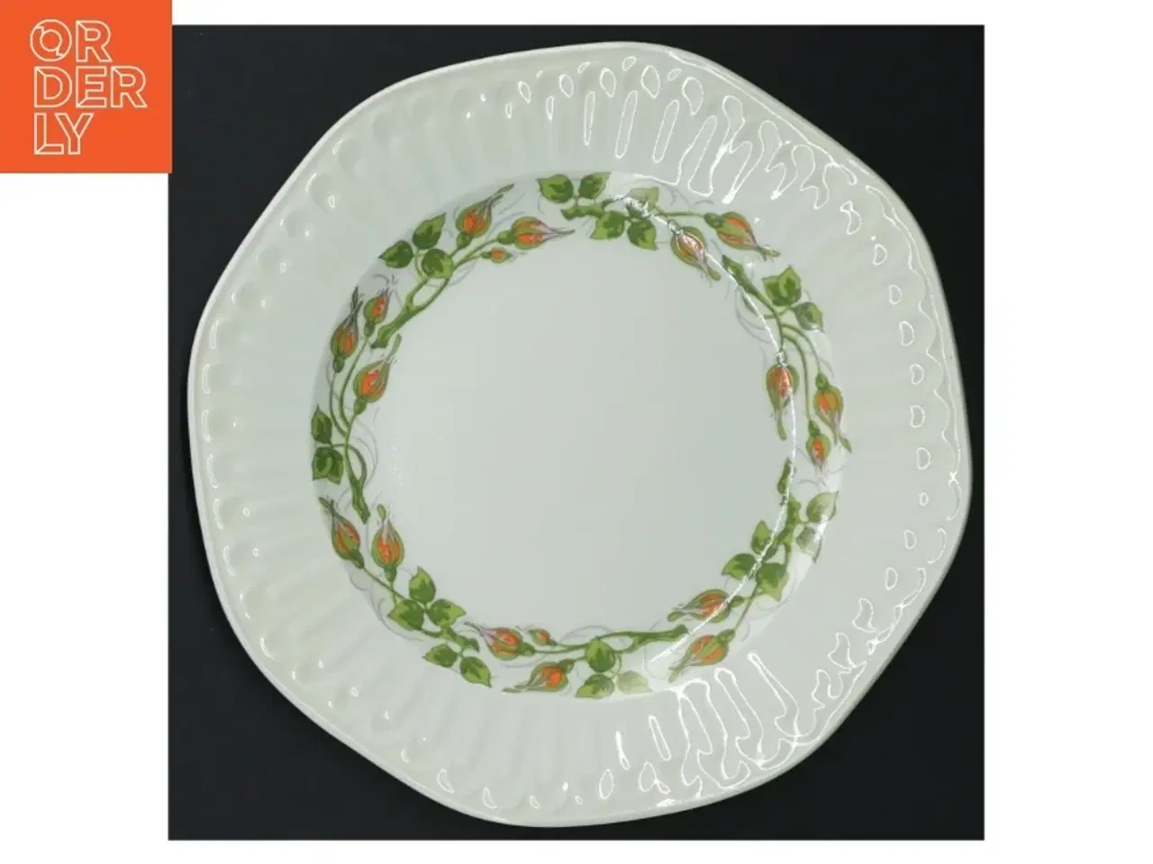 Billede 3 - Decorerede porcelænstallerkener fra Avafenixco Limoges POMPEYA (str. Ø. 18 cm. 2 styk)