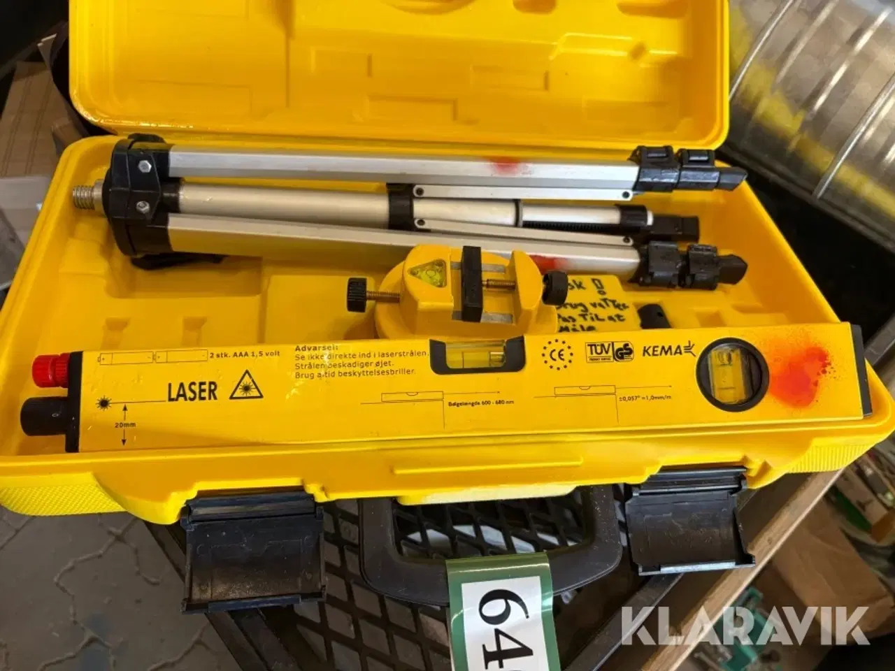 Billede 4 - Vaterpas med laser Kema
