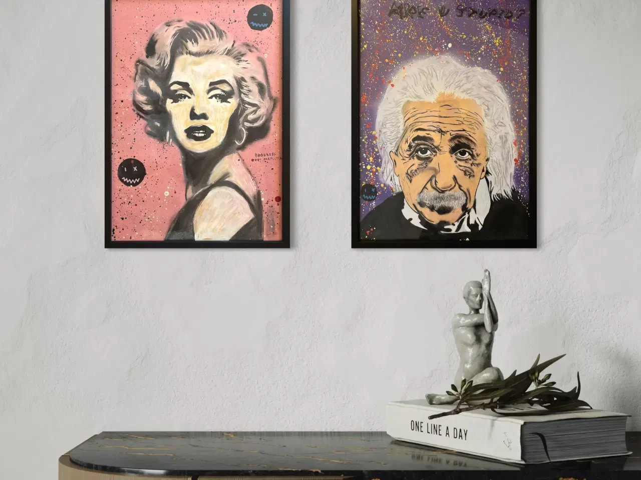 Billede 1 - Håndmalede plakater 