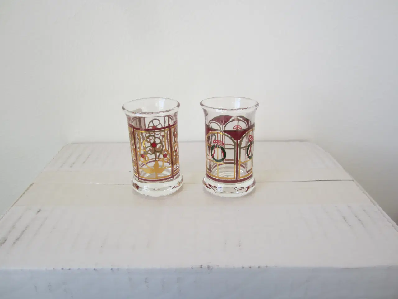 Billede 9 - 1995 Holmegaard juleflaske med 2 glas.