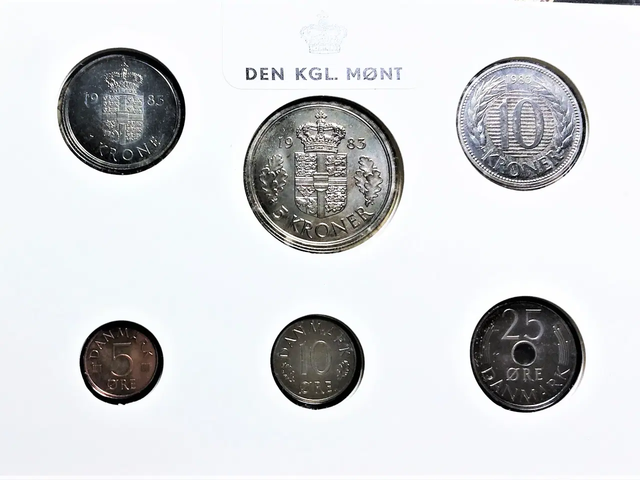 Billede 2 - DET KGL MØNTSÆT 1983 Margrethe II TOP Stand!