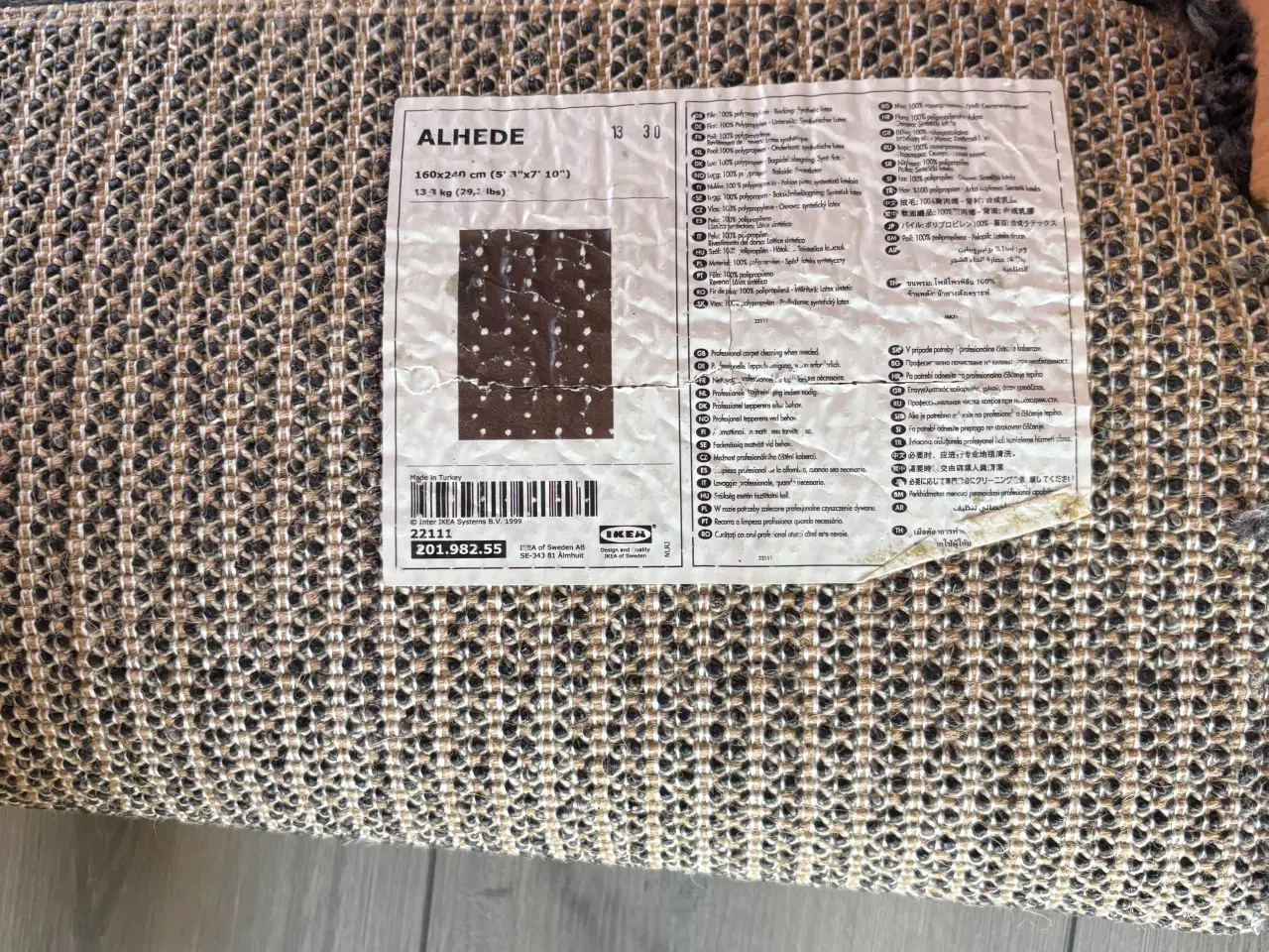 Billede 1 - Alhede tæppe fra ikea