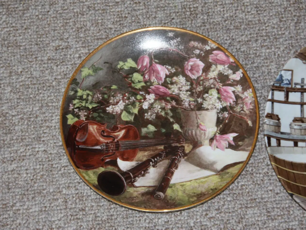 Billede 2 - Royal Schwabap Hånd dekoreret platte 