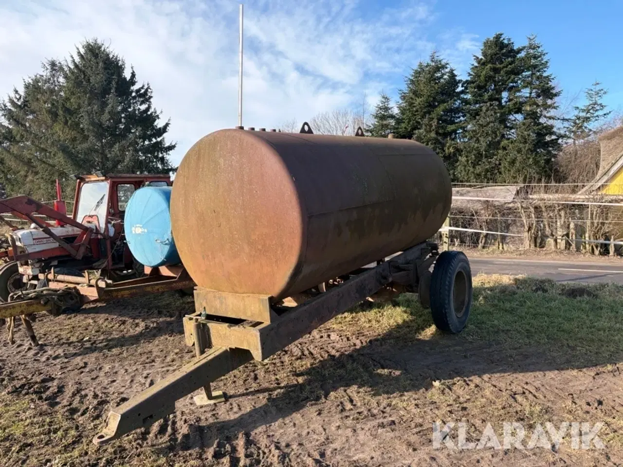 Billede 1 - Tank på kraftig enakslet trailer