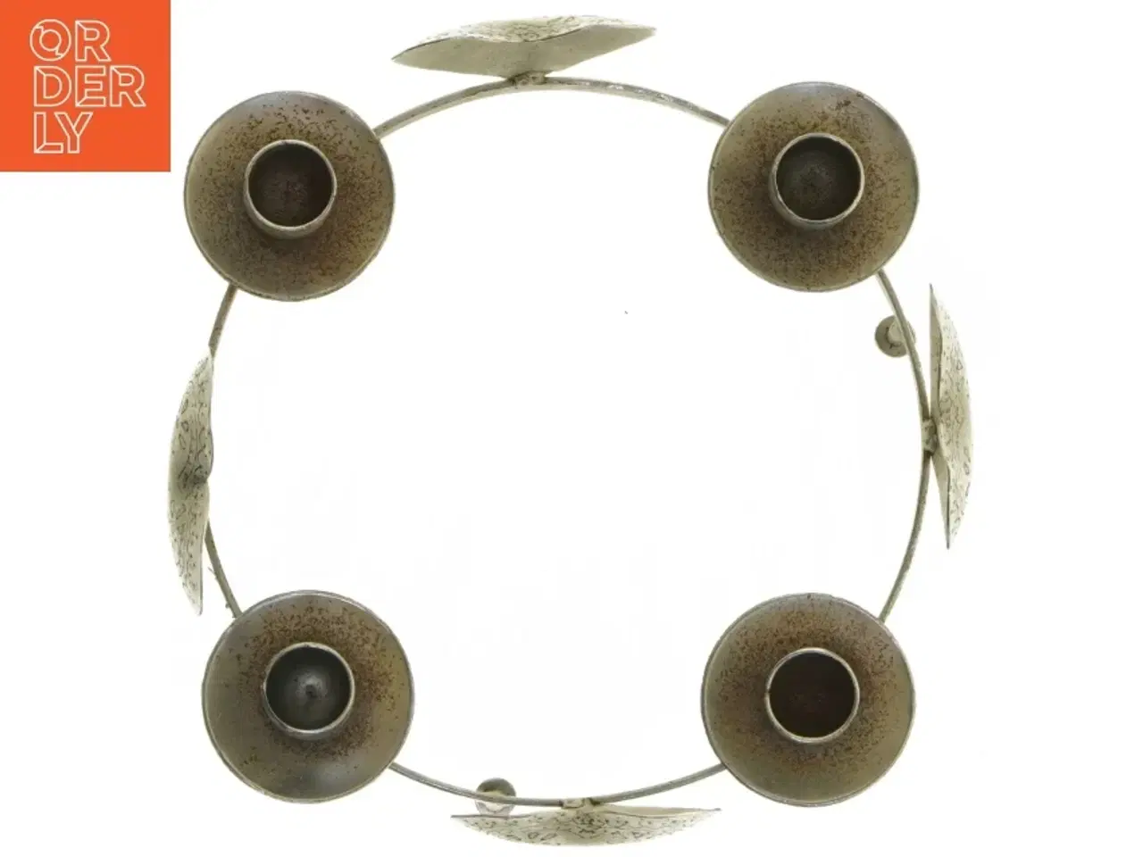 Billede 1 - Metallysestage med hjerte fra Nordal (str. Ø 20 cm)