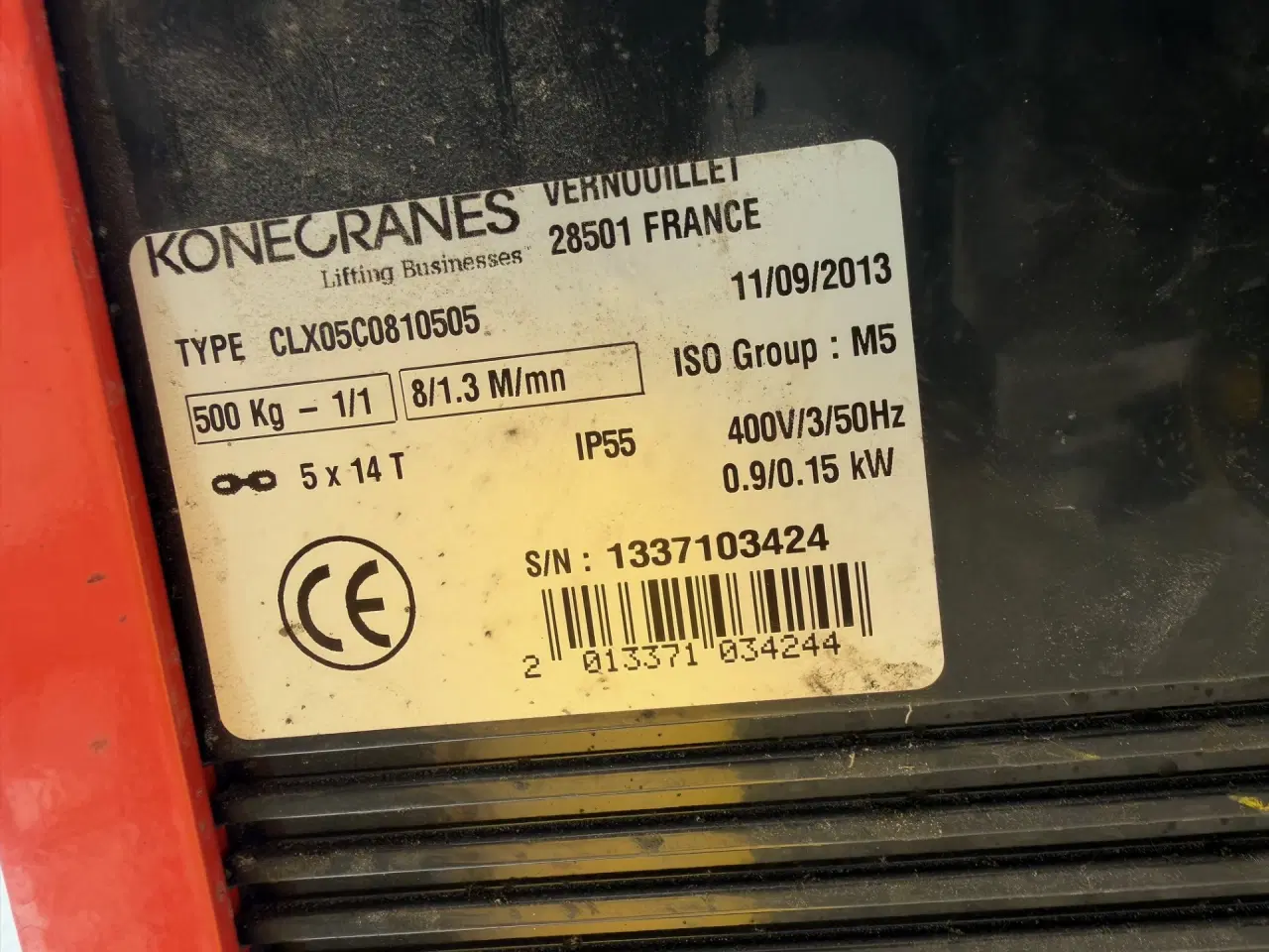 Billede 6 - Søjlesvingkran. 500 kg. Udlæg: 600 cm Højde:750 cm