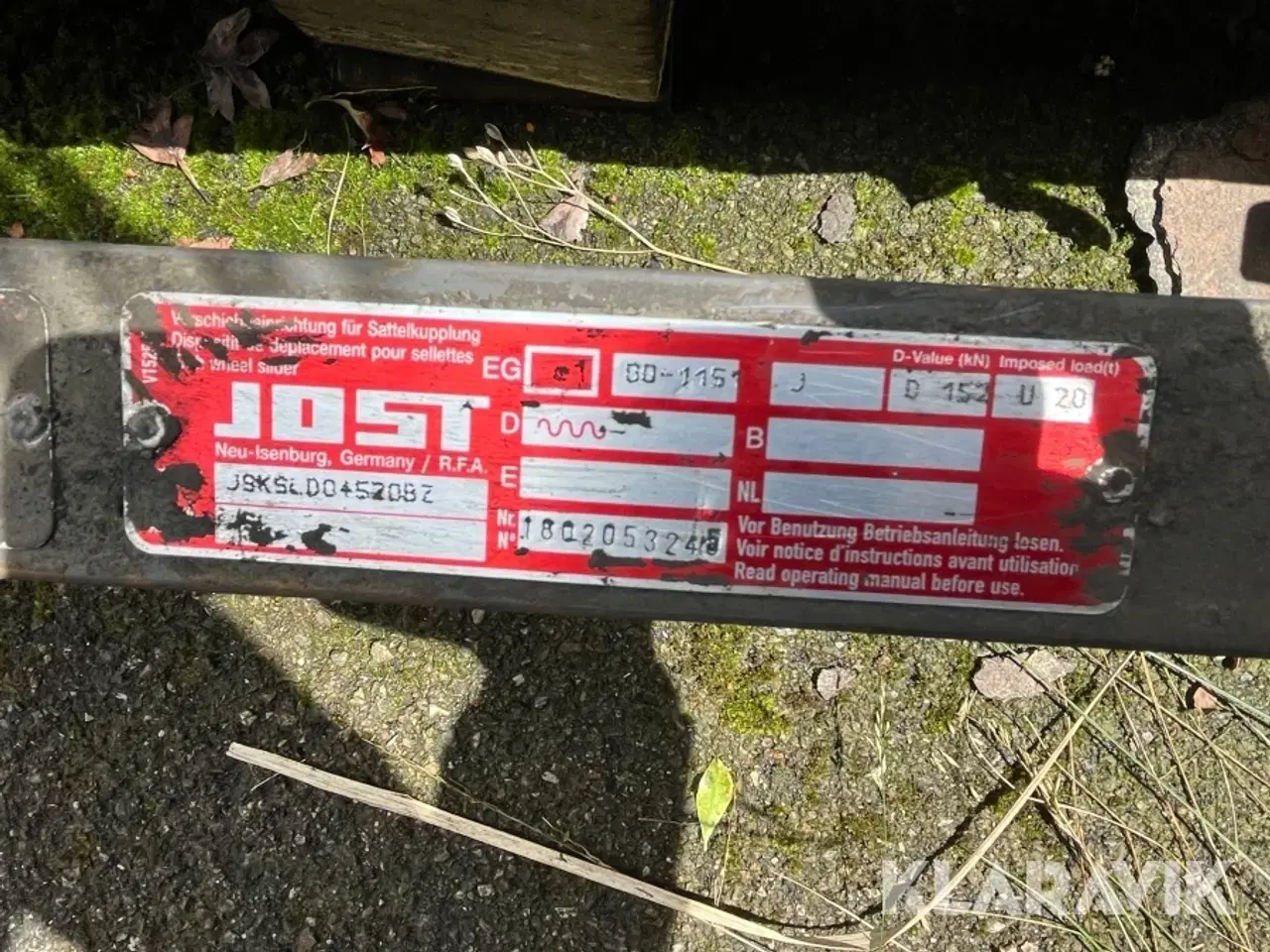 Billede 5 - Sættevognskobling Jost SD115