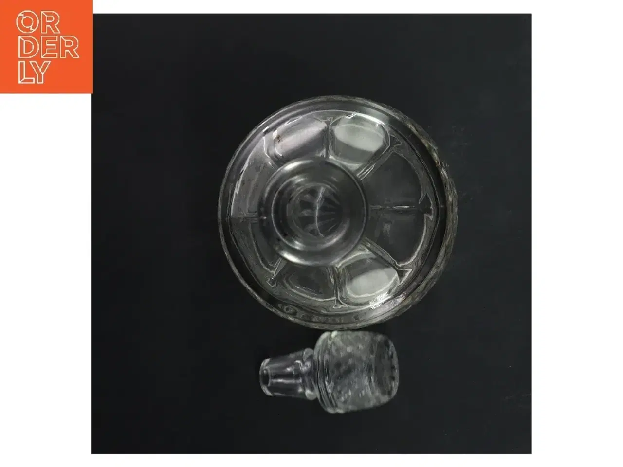 Billede 2 - Glaskaraffel med prop (str. Ø 10x h 27 cm)