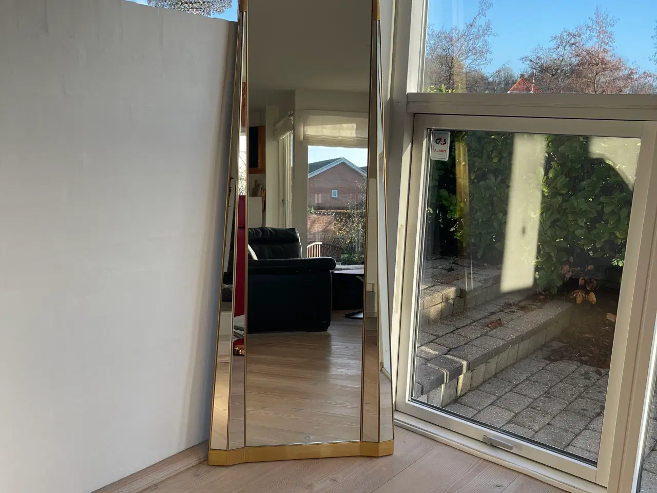 Billede 1 - STORT belgisk vintage krystalspejl