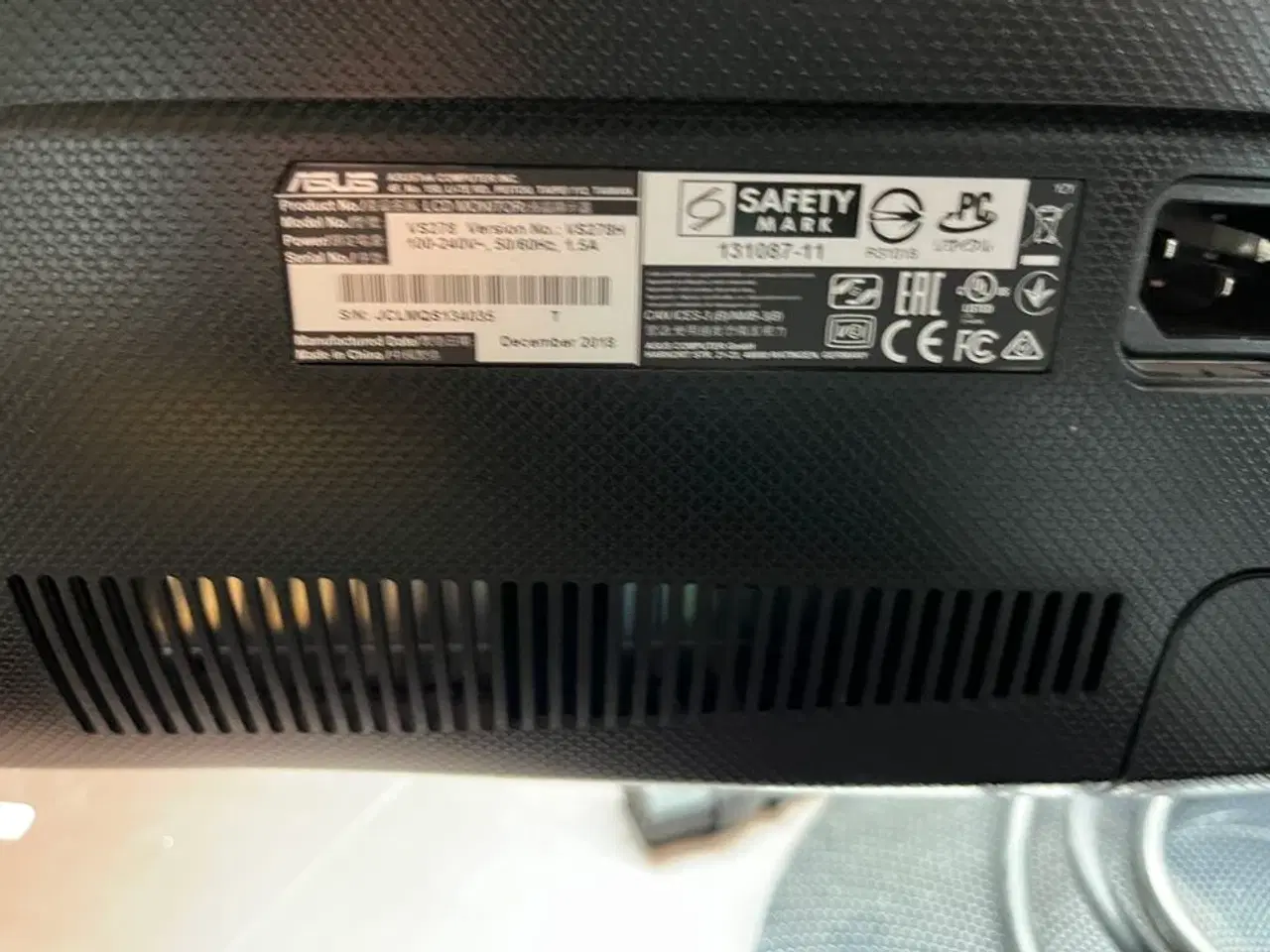 Billede 4 - 2 stk. 27" PC Skærm  ASUS VS278