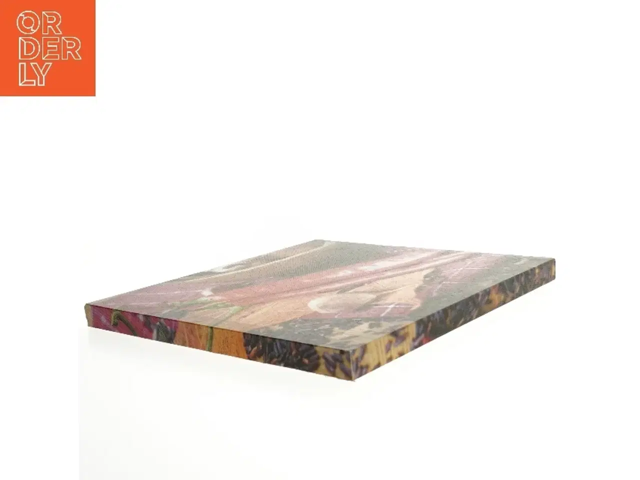 Billede 4 - Lærredstryk med madmotiv (str. Størrelsen er ikke angivet, men virker som en standard mellemstor lærredsprint.)