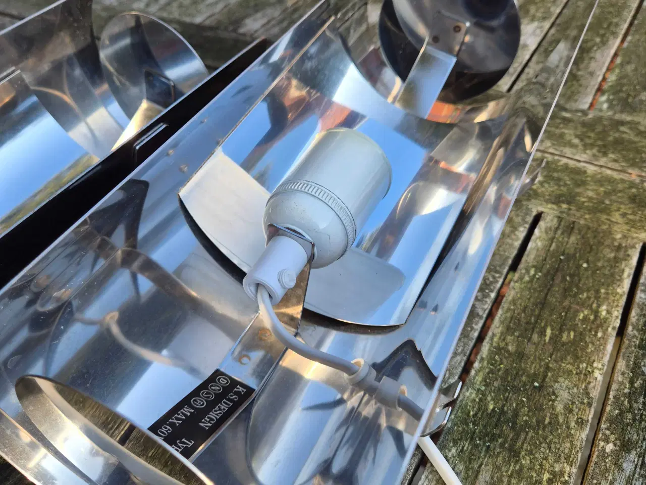 Billede 13 - Stålblanke galleri- eller sengelamper 