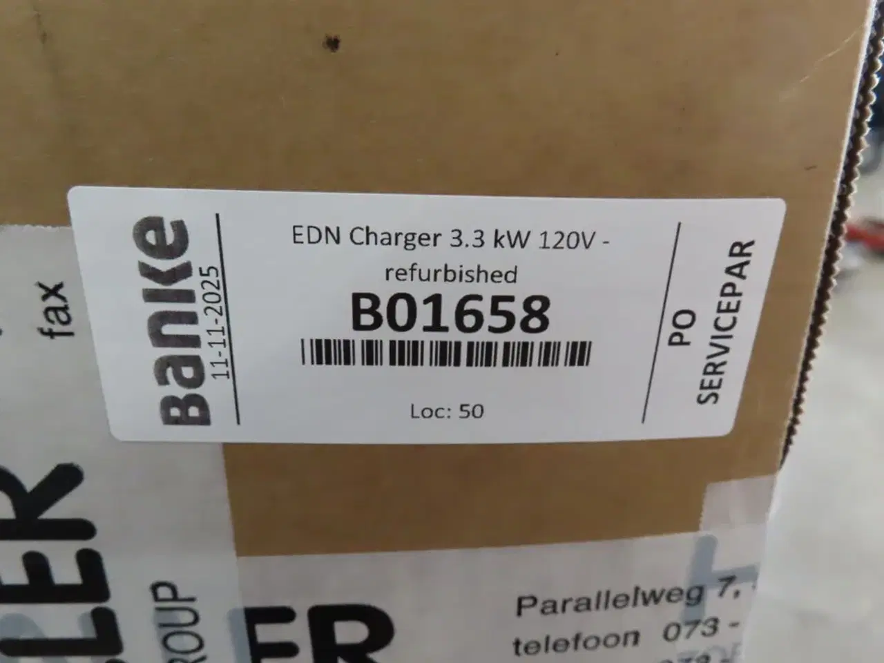 Billede 2 - EDN Charger 3.3 kW 120V - Refurbished