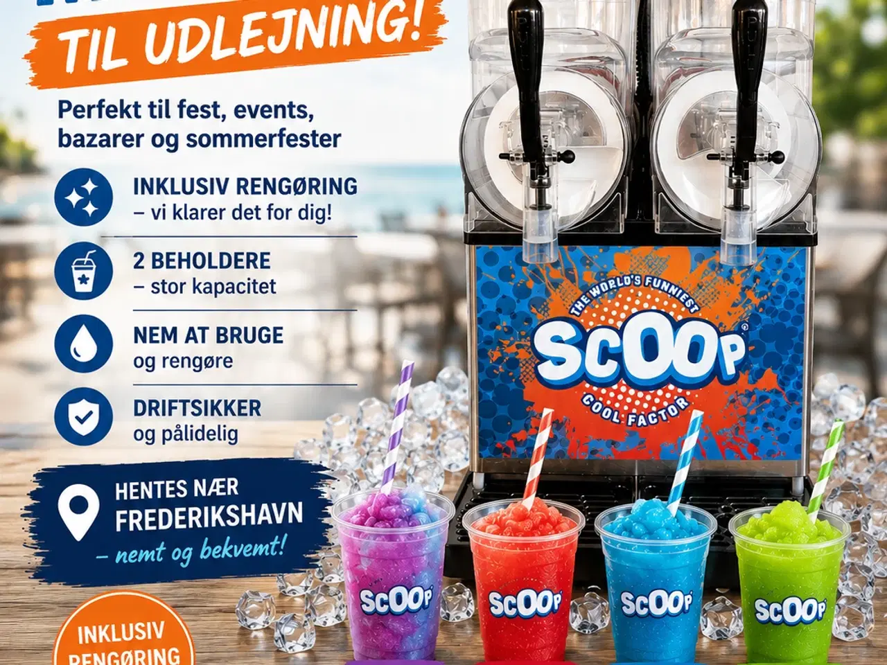 Billede 1 - Slush ice maskine udlejes 
