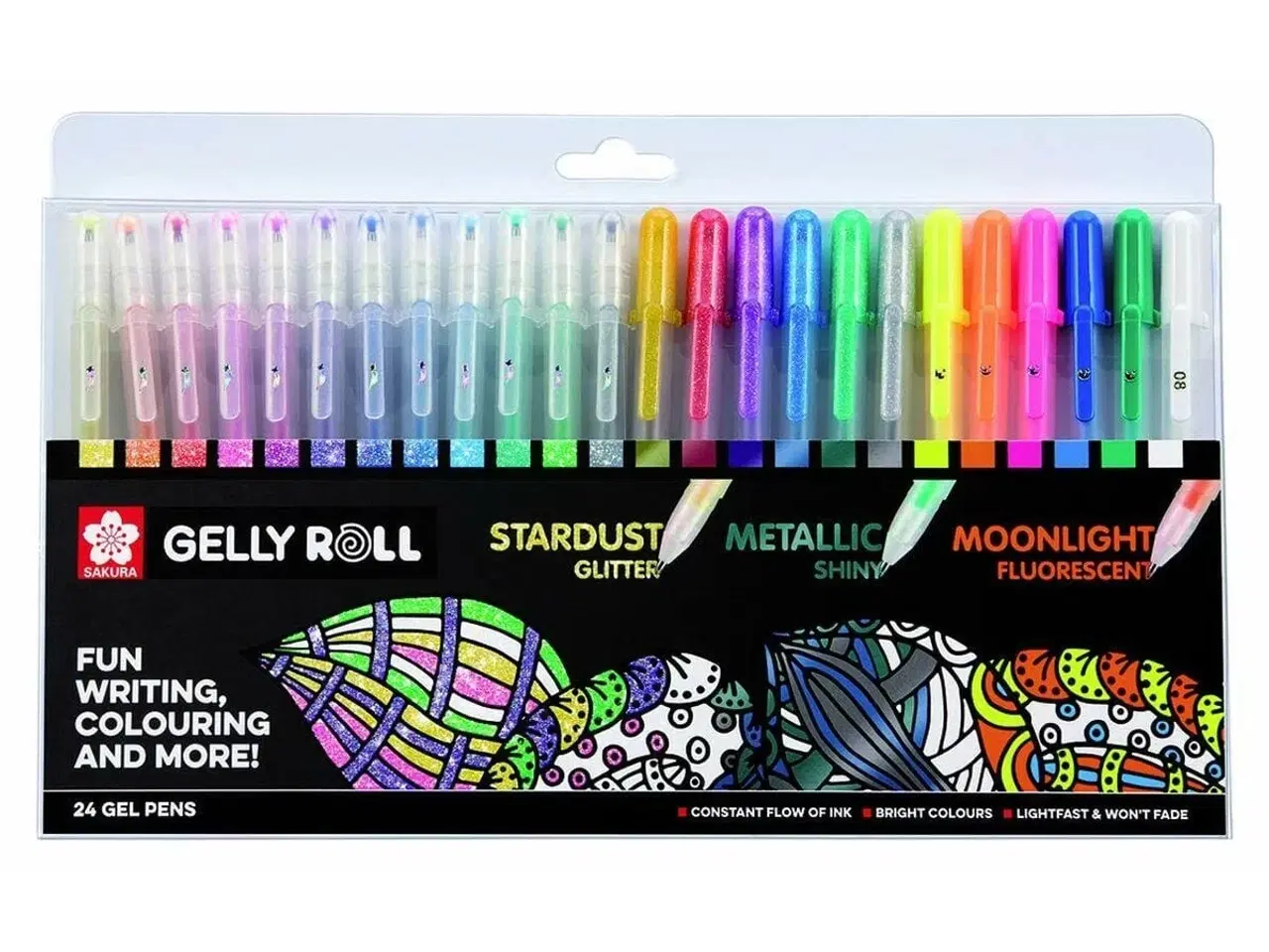 Billede 3 - Talens Sakura Gelly Roll gelpenne - Mixed sæt, 24 dele