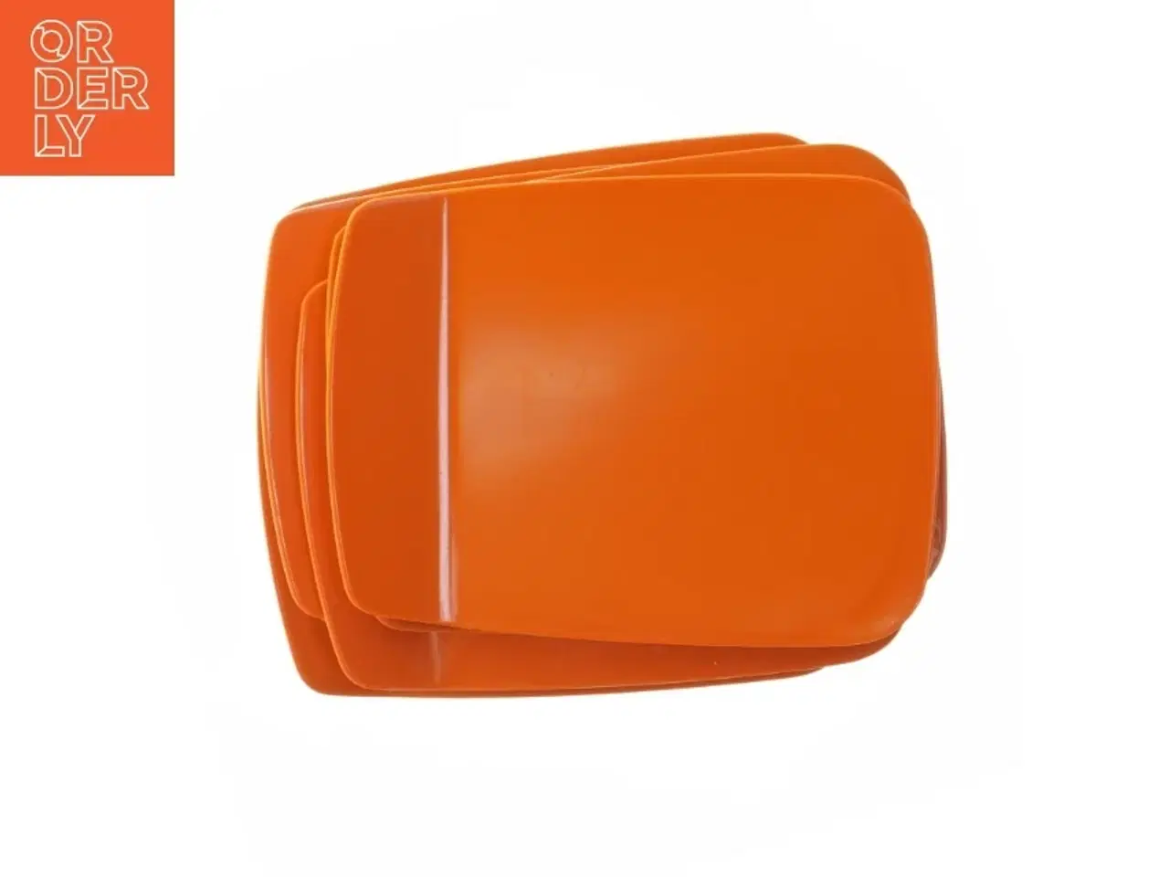 Billede 3 - Orange smørrebrikker (str. 9 styk. 16 x. 12. cm) fra rsti