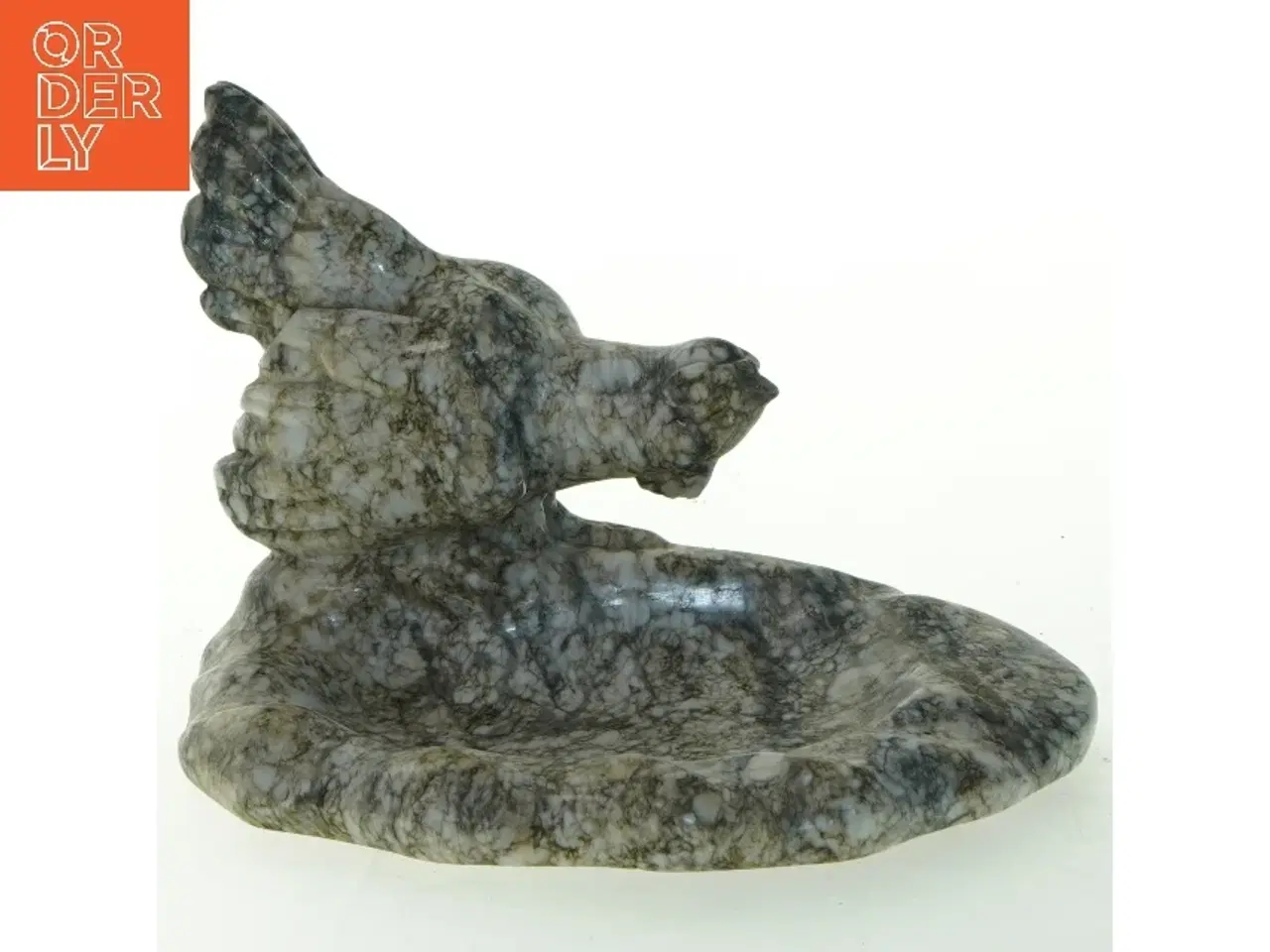 Billede 1 - Stenfugl skulptur (str. 18x12 cm)