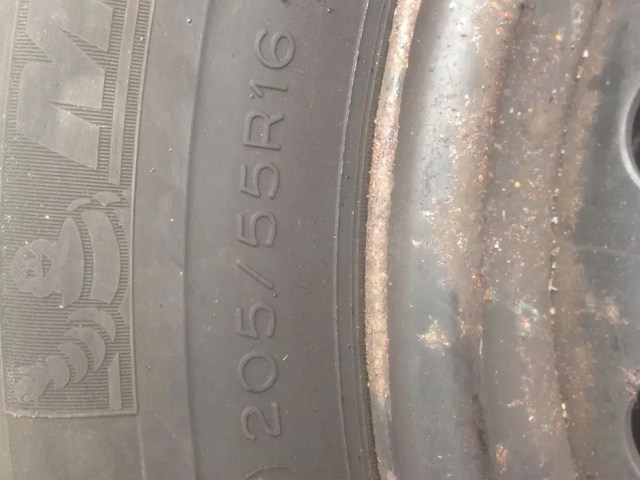Billede 2 - 4 stk Stål fælge med dæk
