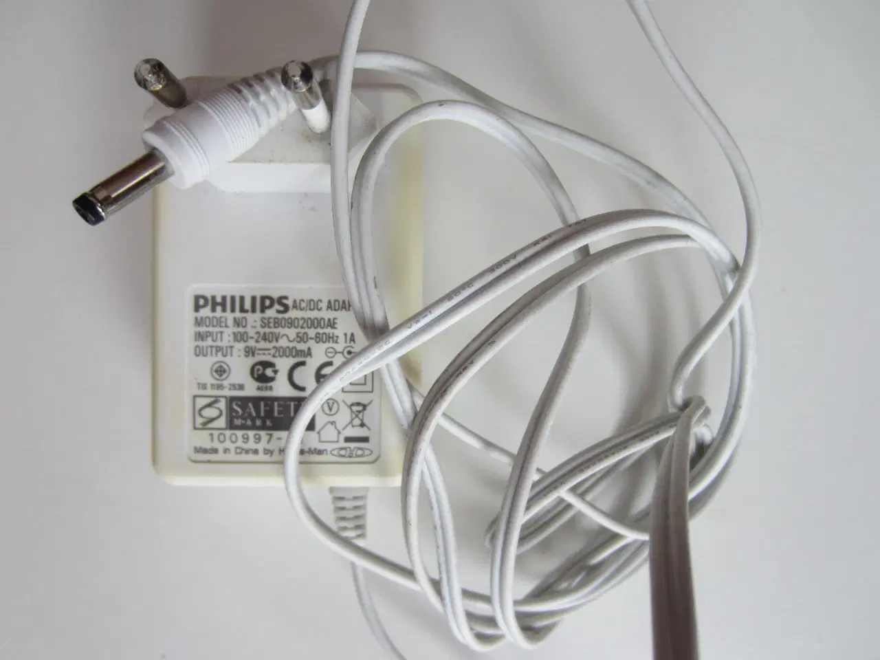 Billede 1 - Philips strømforsyning / lader +9VDC 2000mA
