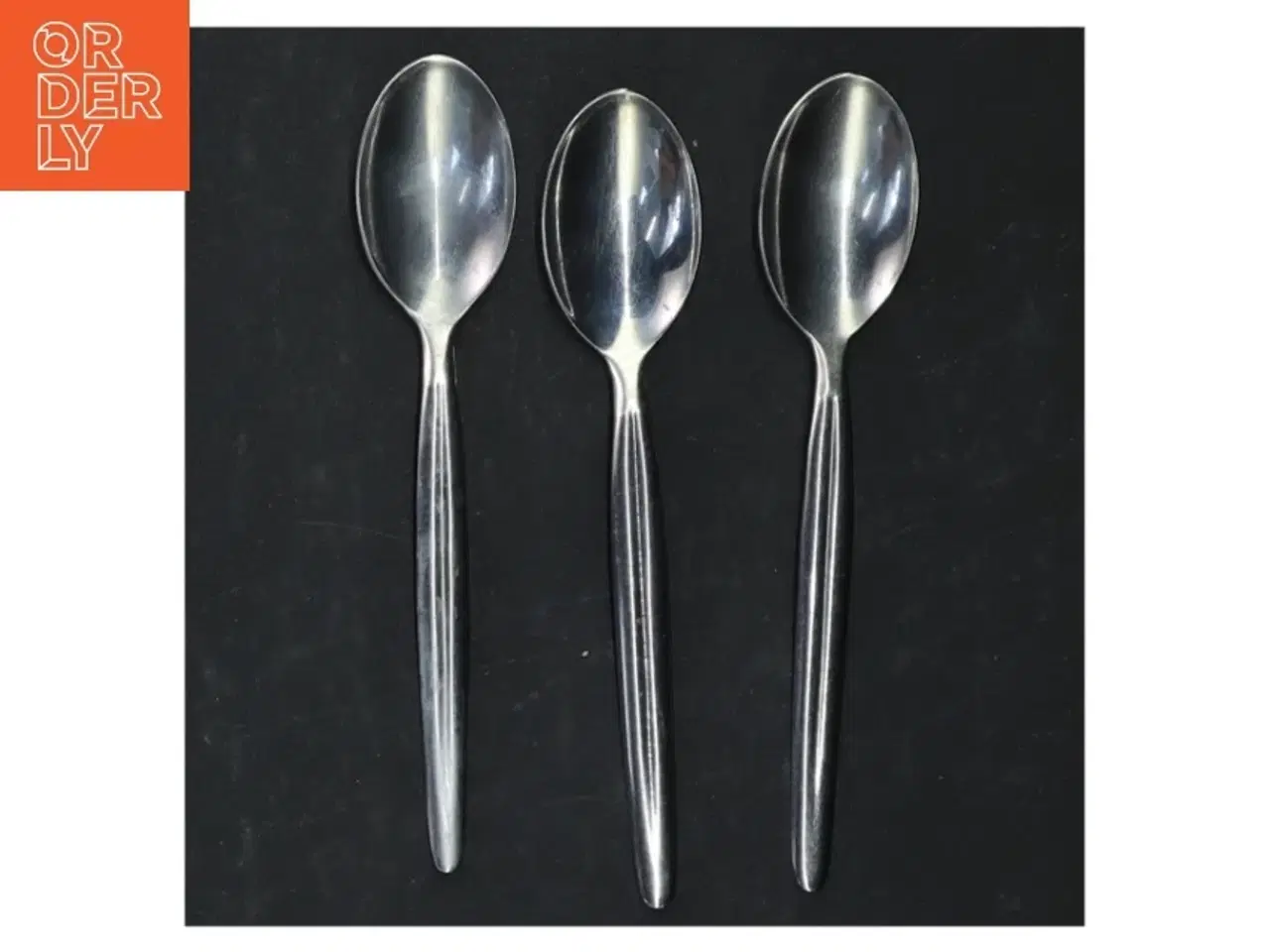Billede 3 - Spiseskeer i rustfrit stål (str. 13 cm. og 15 cm. 5 styk)