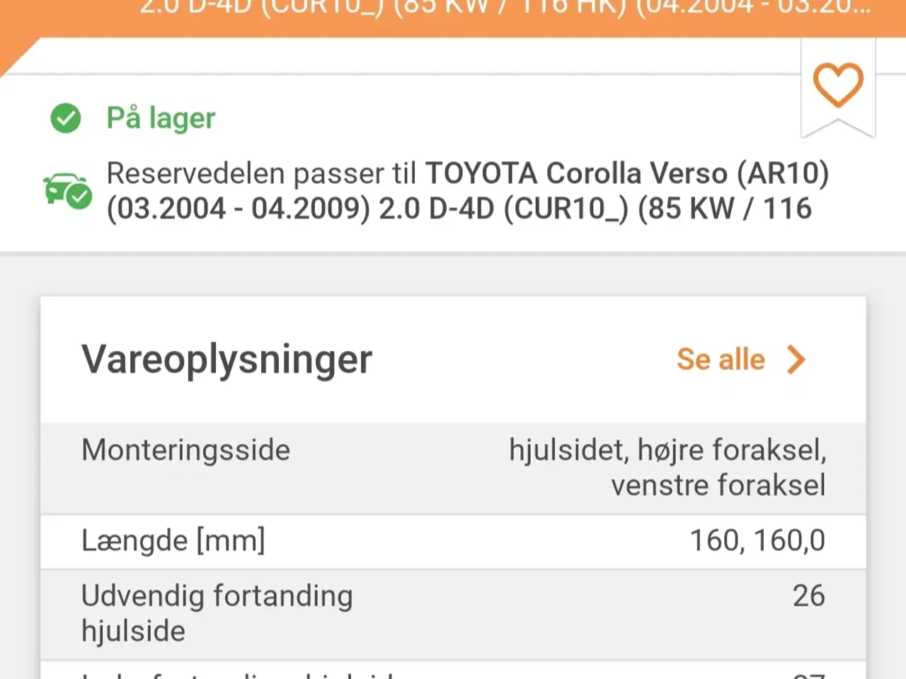 Billede 4 - Nyt Knokkelled Toyota Corolla Verso Knokkelled