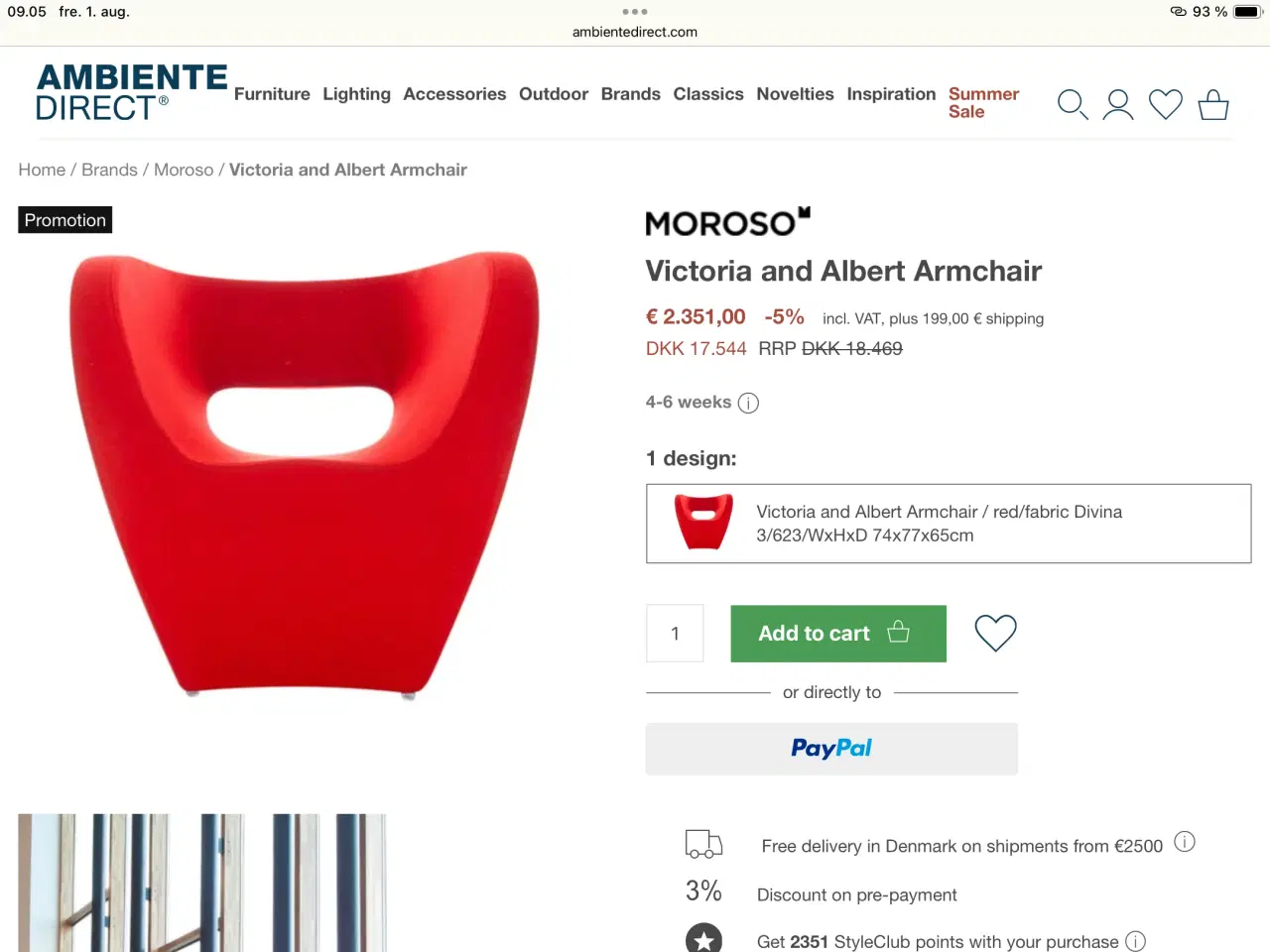 Billede 4 - Victoria & Albert armstol