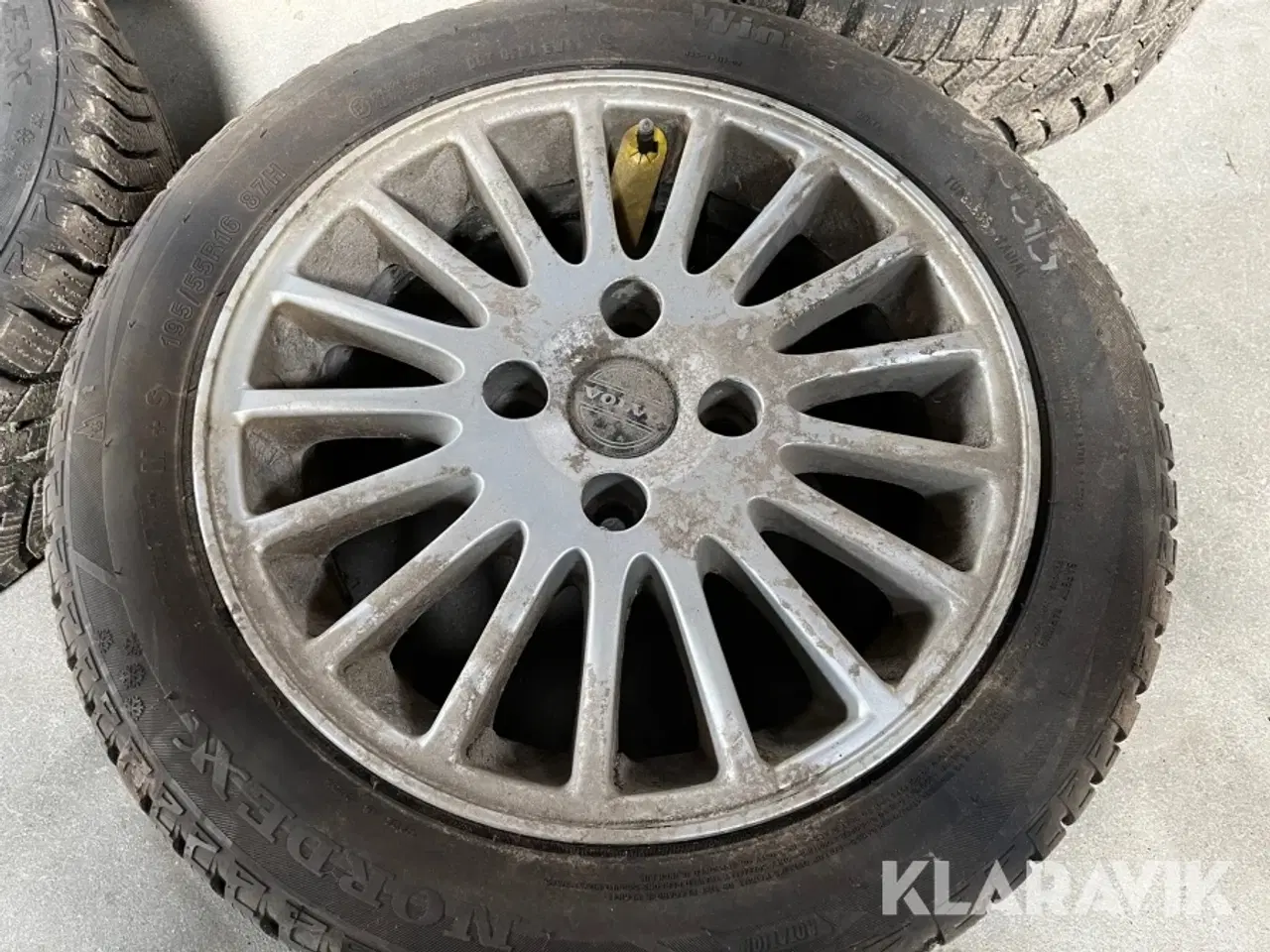 Billede 3 - Komplet hjul Volvo med vinterdæk 195/55R16