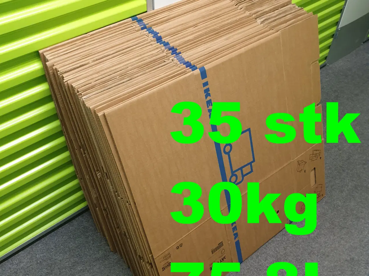 Billede 1 - 35 Flyttekasser 75,8L / 30KG Moving Boxes
