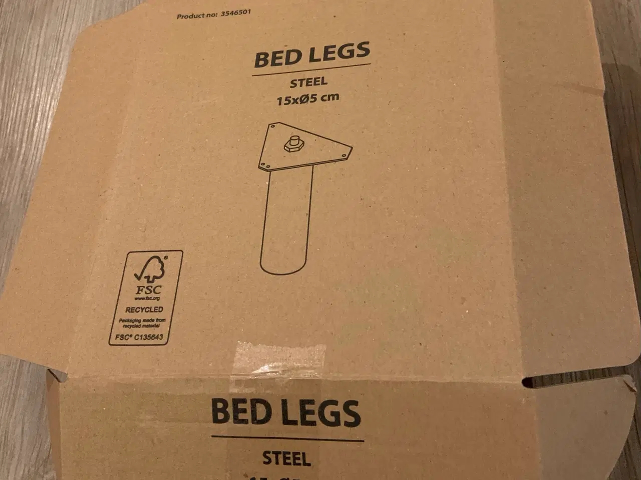 Billede 2 - 2 stk. sengeben 15xø5 cm. 