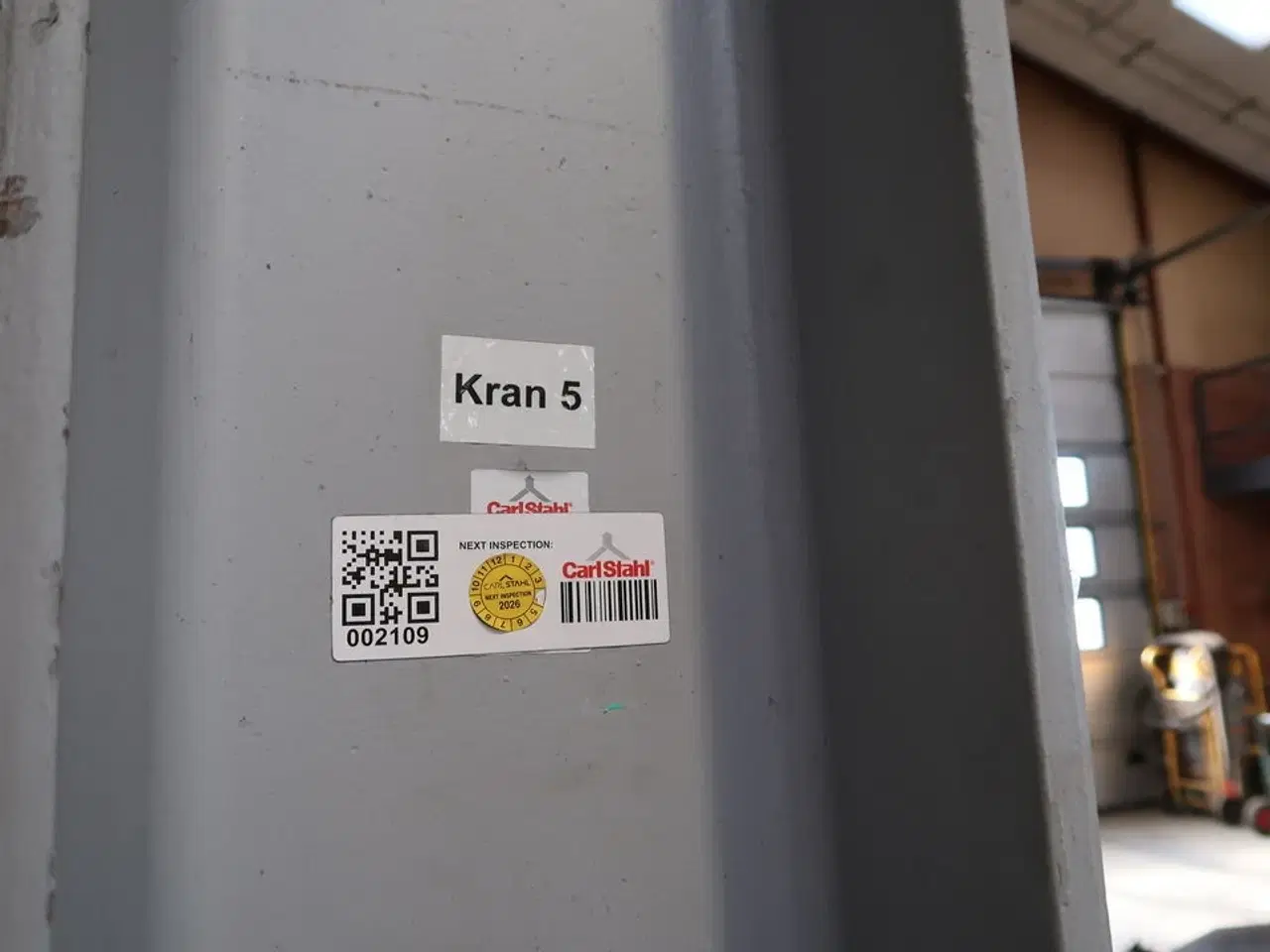 Billede 5 - Søjlesvingkran med el-kædetalje 500 Kg