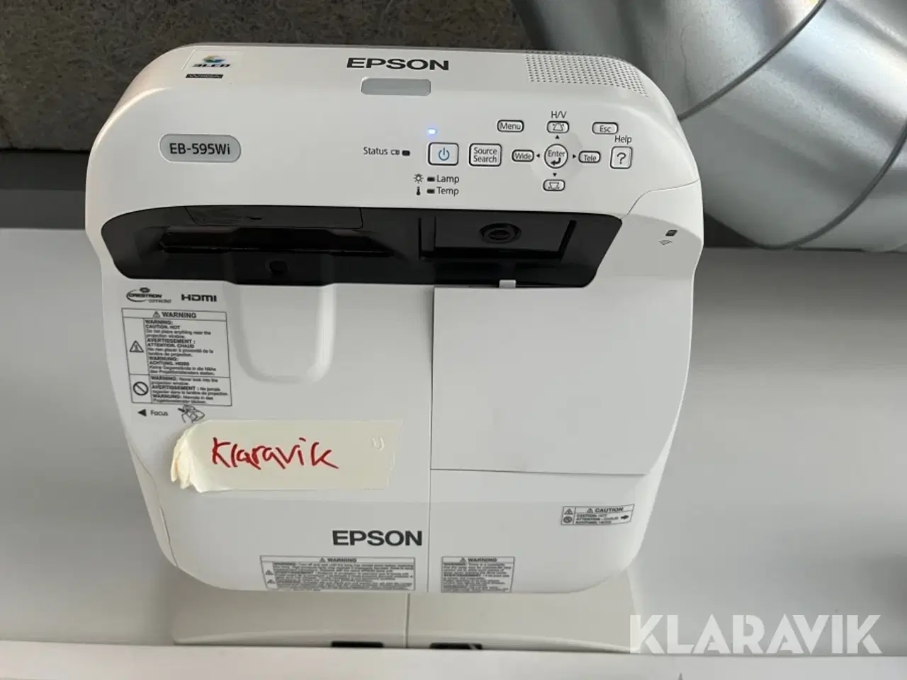 Billede 5 - Projector Epson med whitebordtavle og højtaler