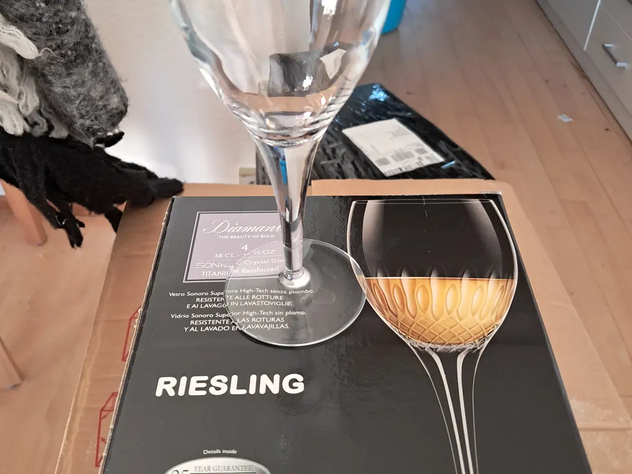 Billede 2 - Luigi Bormioli Diamante Hvidvin Glas 38 Cl