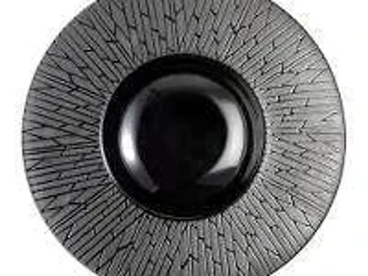 Billede 1 - 14 stk. Tallerken dyb EHG 270 mm sort bred fane m/struktur