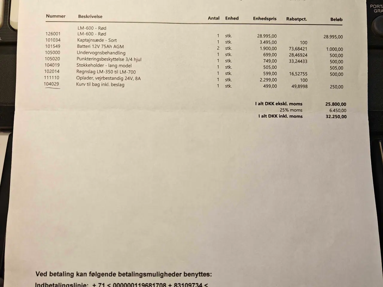 Billede 14 - Lindebjerg el-scooter LM 600