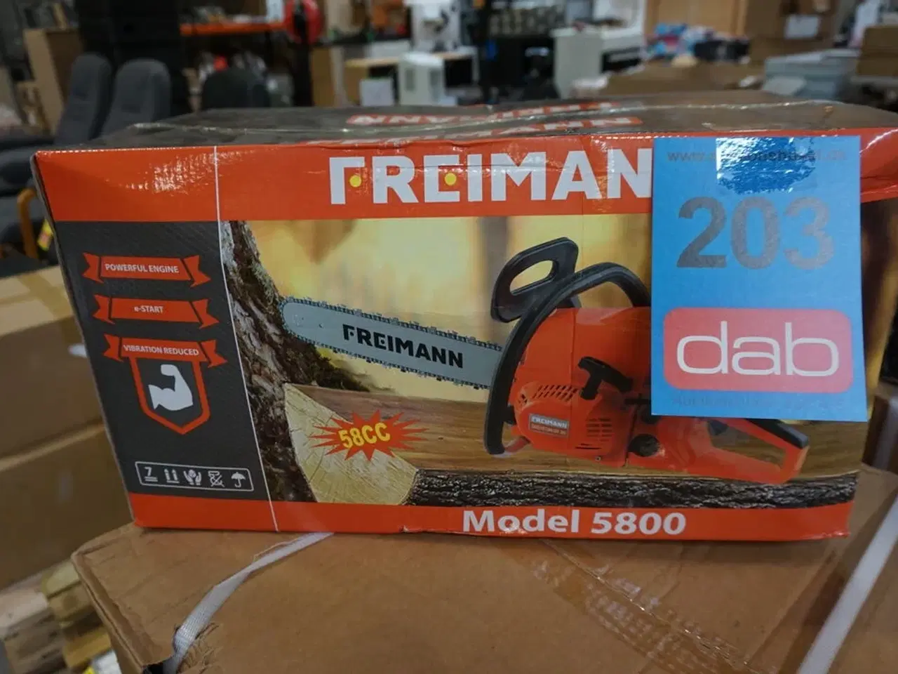 Billede 3 - Freimann benzin kædesav 5800 58cc 20" sværd