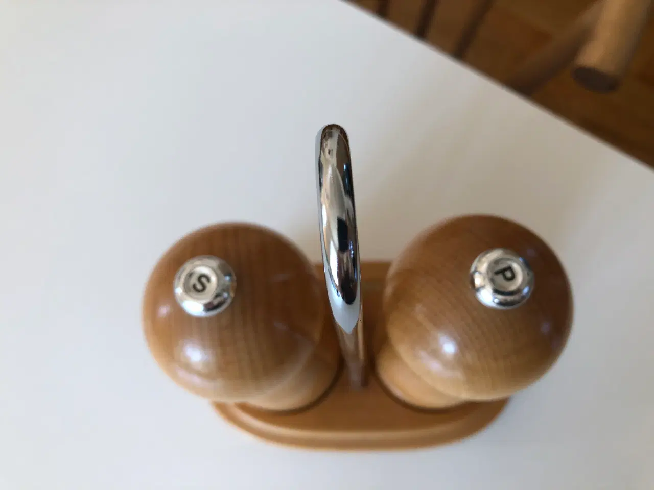 Billede 6 - Raadvad salt og peber sæt i lyst træ