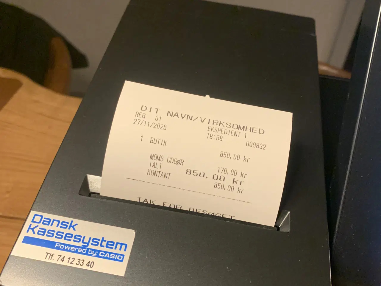 Billede 3 - Casio vx100 kasseapparat