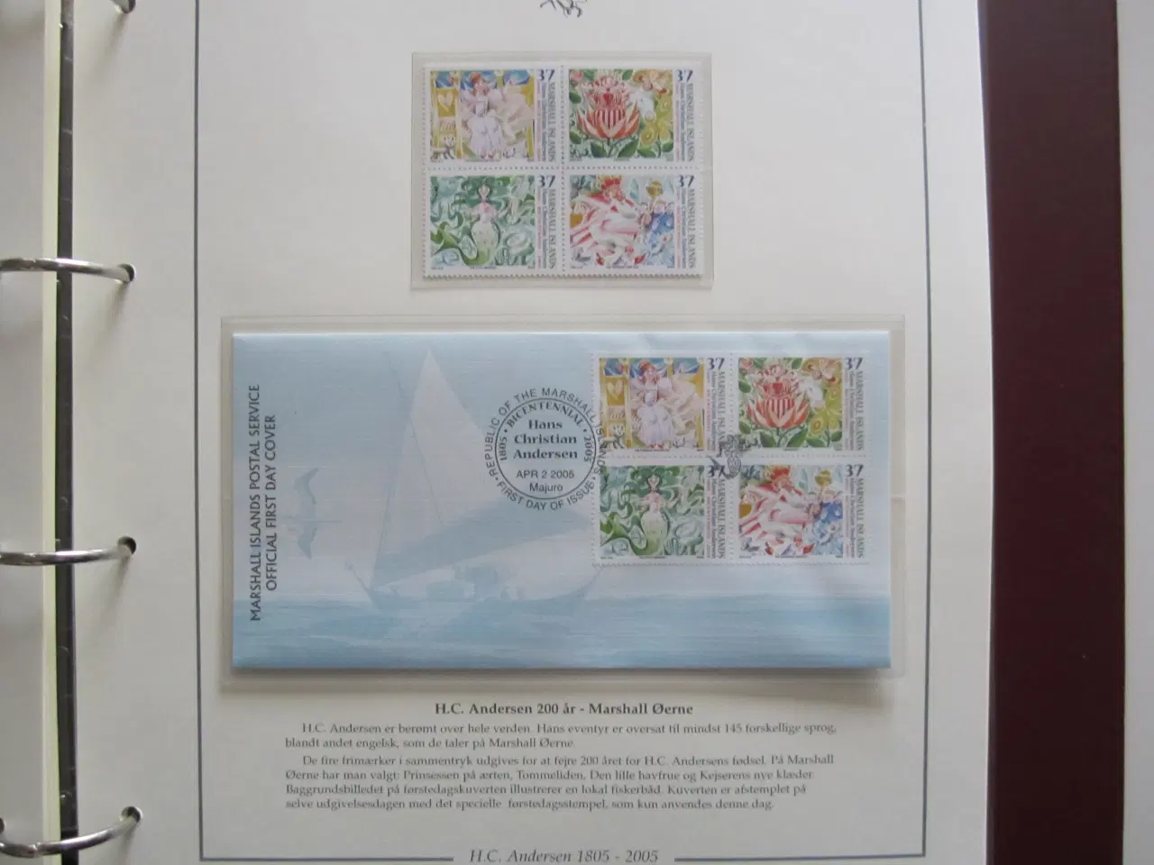 Billede 9 - H.C. Andersen 200 år  frimærke udgivelser