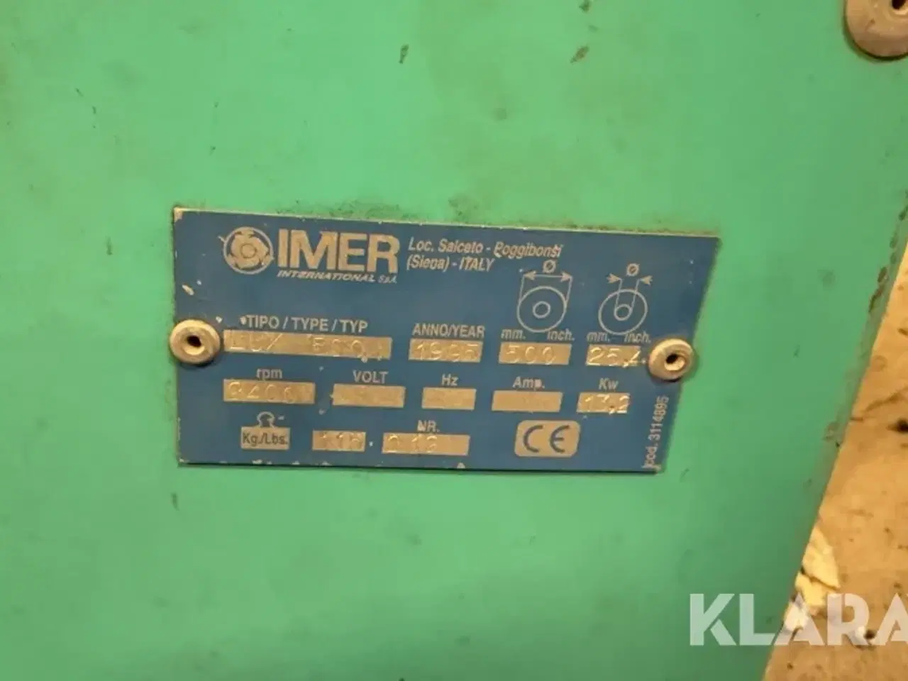 Billede 12 - Gulvsav / Kantskærer Imer Lux 500