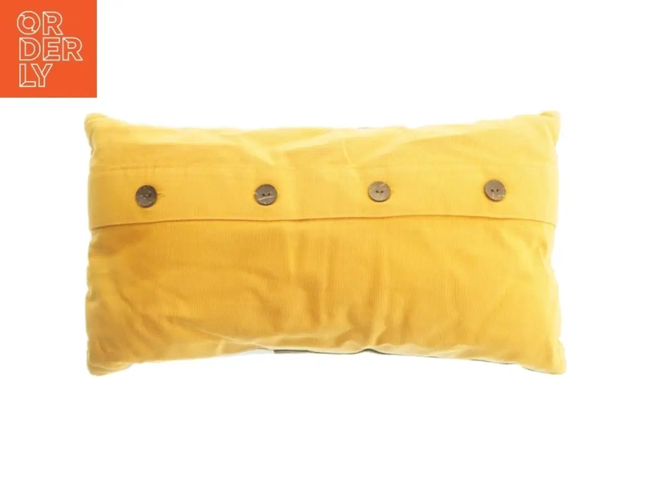 Billede 2 - Polkaprikket pyntepude (str. 47x26 cm)