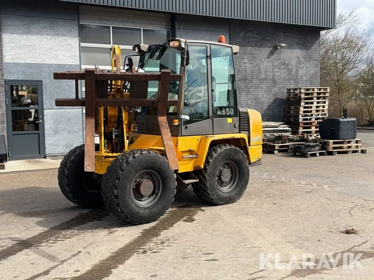 Billede 3 - Minilæsser Ahlmann AS50 med sidetip og Pallegafler